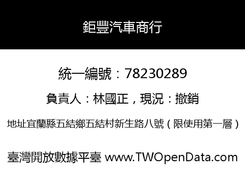 鉅豐汽車商行