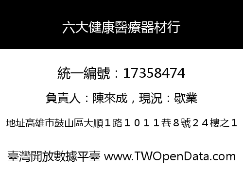 六大健康醫療器材行