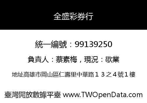 全盛彩券行