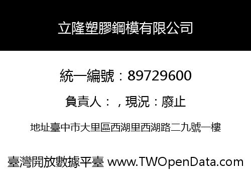 立隆塑膠鋼模有限公司