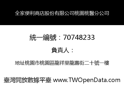全家便利商店股份有限公司桃園桃醫分公司