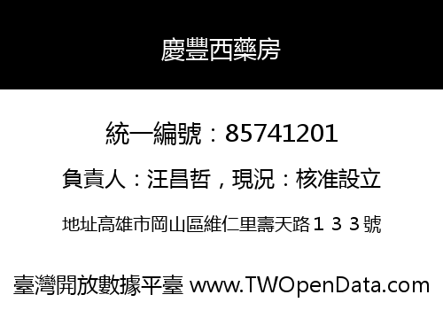 慶豐西藥房