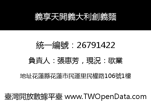 義享天開義大利創義麵