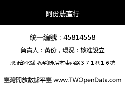 阿份農產行