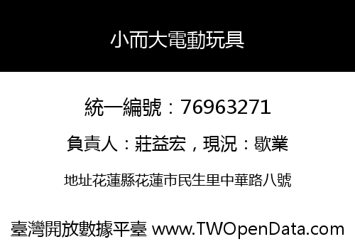 小而大電動玩具
