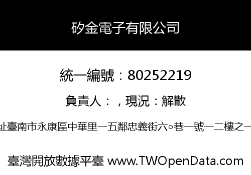 矽金電子有限公司