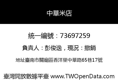 中華米店