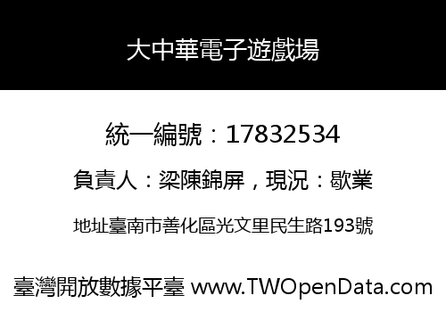 大中華電子遊戲場