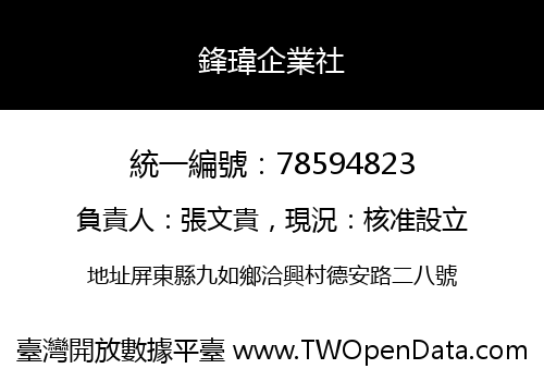 鋒瑋企業社