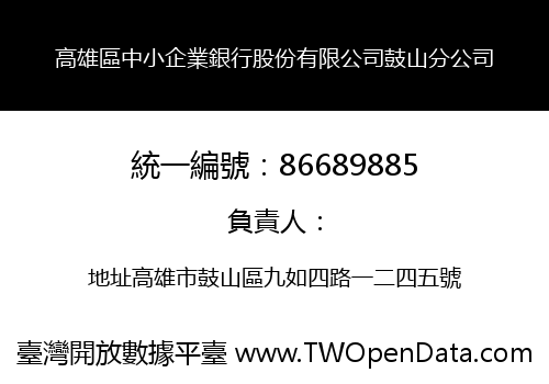 高雄區中小企業銀行股份有限公司鼓山分公司