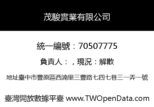 茂駿實業有限公司