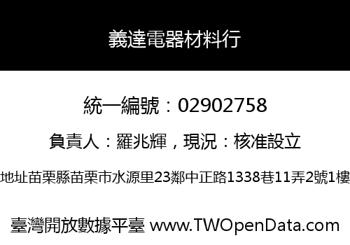 義達電器材料行