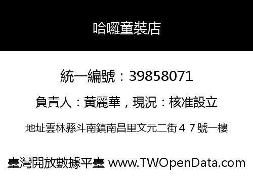 哈囉童裝店