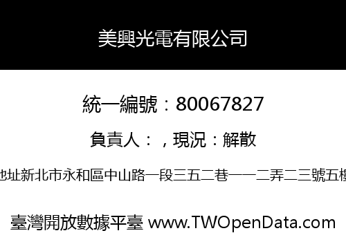 美興光電有限公司
