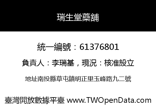 瑞生堂藥舖