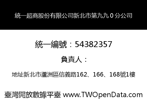 統一超商股份有限公司新北市第九九０分公司