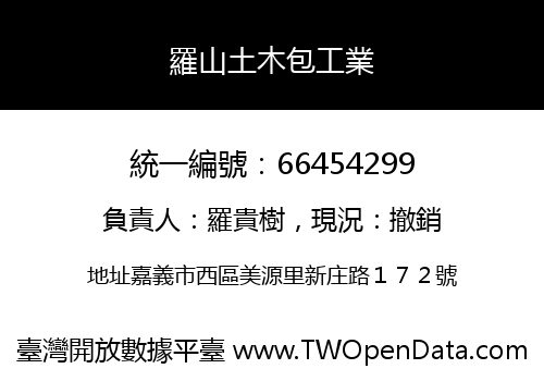 羅山土木包工業