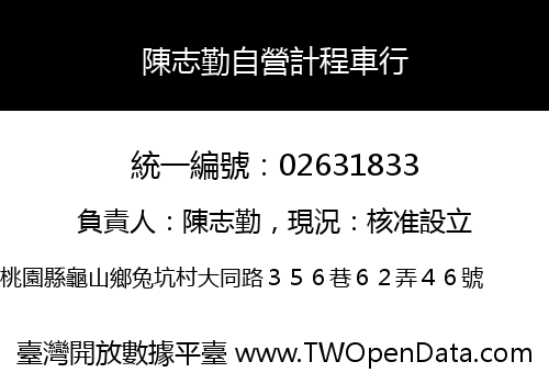 陳志勤自營計程車行