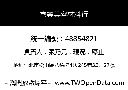 喜樂美容材料行
