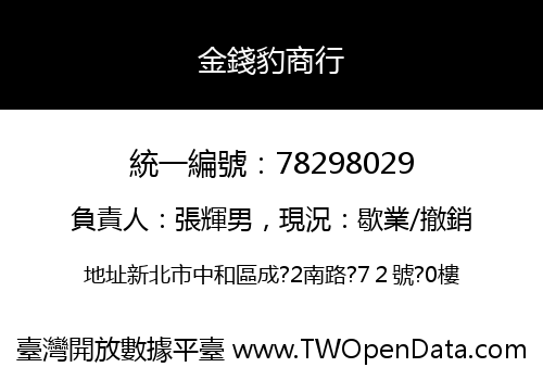 金錢豹商行