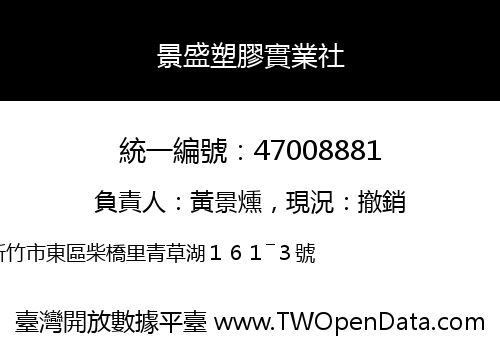 景盛塑膠實業社