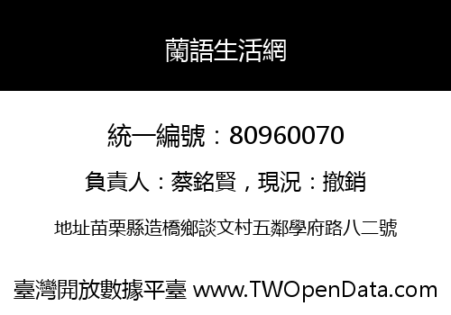 蘭語生活網