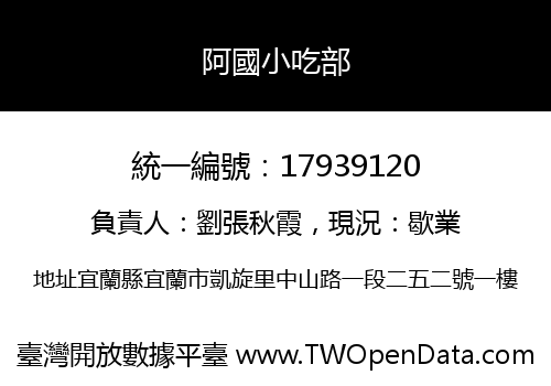 阿國小吃部