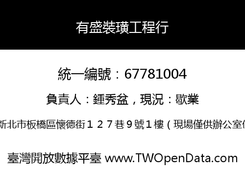 有盛裝璜工程行