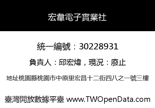 宏韋電子實業社