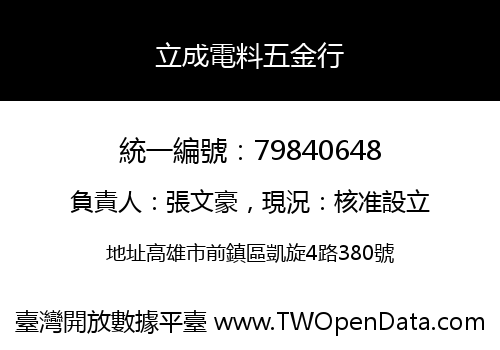 立成電料五金行