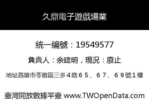久鼎電子遊戲場業
