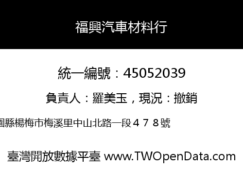 福興汽車材料行