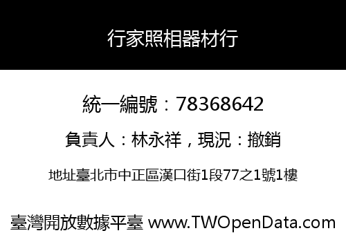行家照相器材行