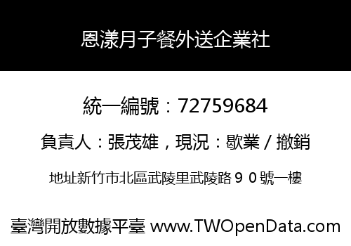 恩漾月子餐外送企業社