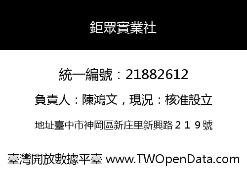 鉅眾實業社