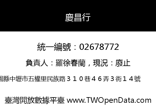 慶昌行