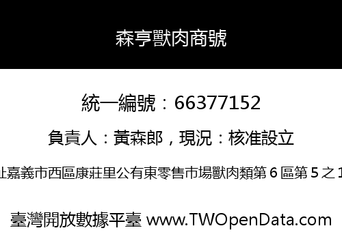 森亨獸肉商號