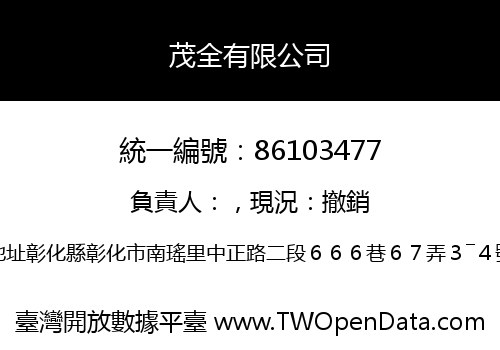 茂全有限公司