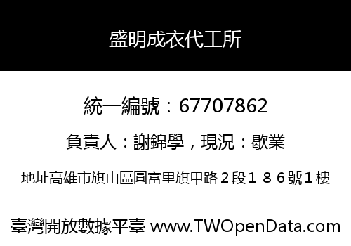 盛明成衣代工所