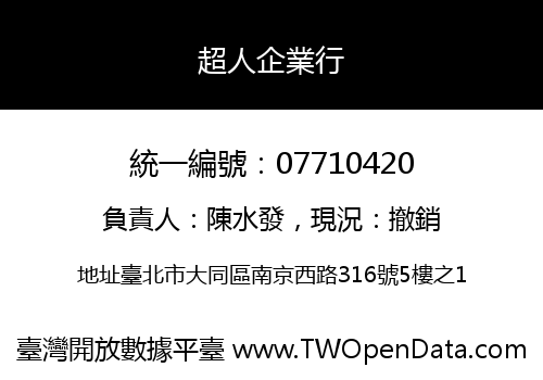 超人企業行