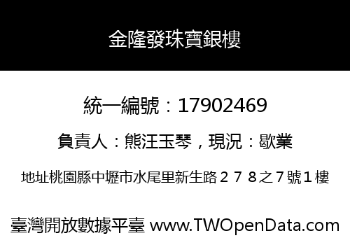 金隆發珠寶銀樓