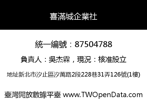 喜滿城企業社