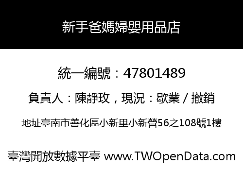 新手爸媽婦嬰用品店