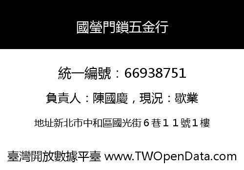 國瑩門鎖五金行
