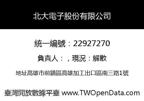 北大電子股份有限公司