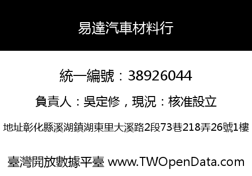 易達汽車材料行