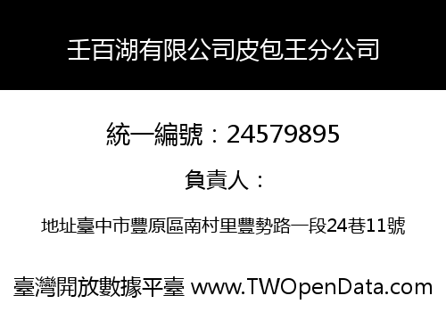 壬百湖有限公司皮包王分公司