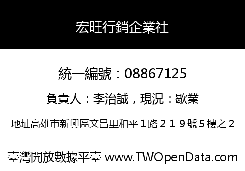 宏旺行銷企業社