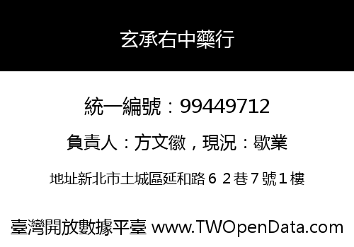 玄承右中藥行