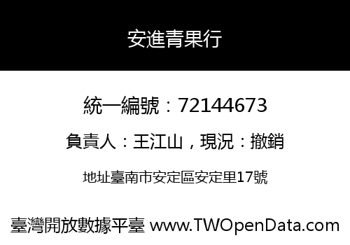 安進青果行